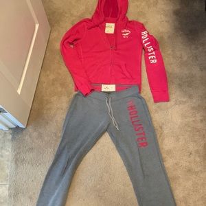 Hollister set jacket and sweat pants